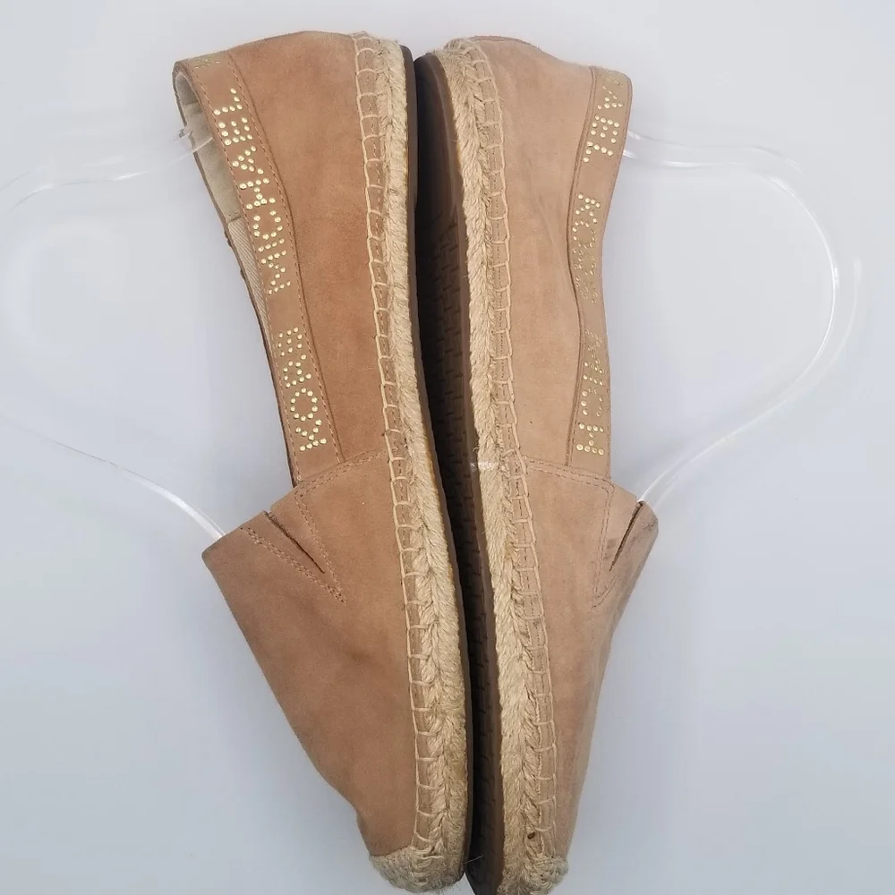 MICHAEL MICHAEL KORS Suede Rhinestone Embellished Espadrille